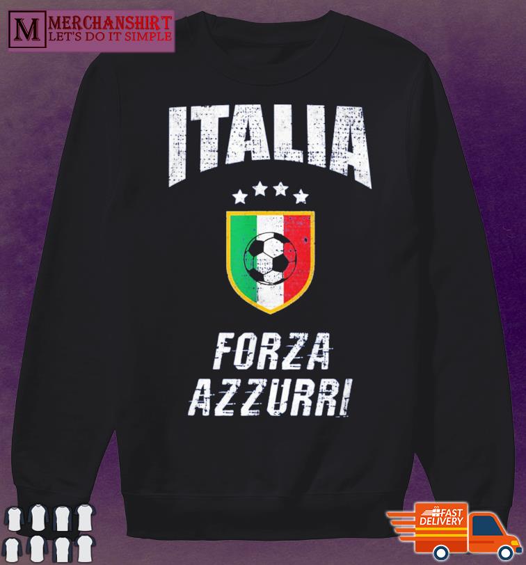 Italia Soccer Football Forza Azzurri Team Retro Vintage T ...