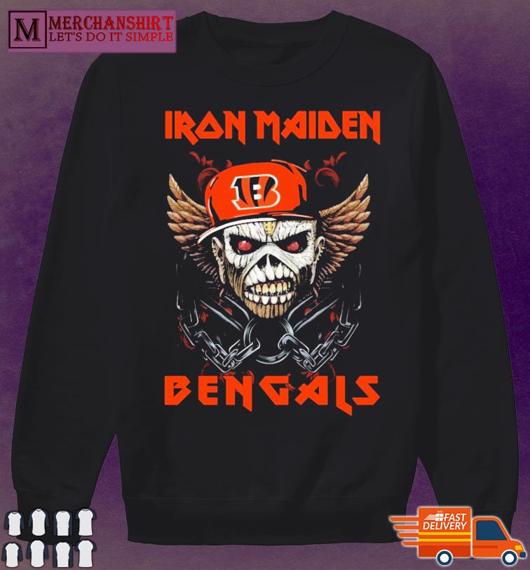 Skull Iron Maiden Cincinnati Bengals 2021 shirt, hoodie, sweater